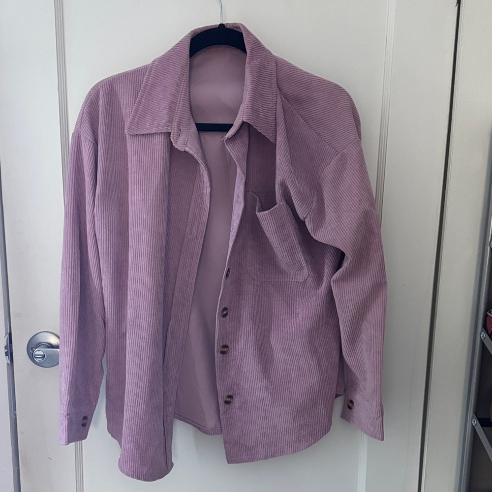 Women's Pink Corduroy Jacket